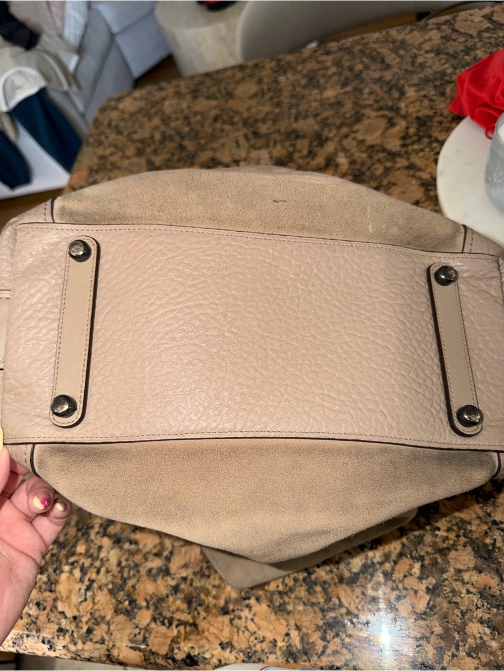 Coach Edie Shoulder Bag - Soft Taupe Carryall - Picture 4 of 10